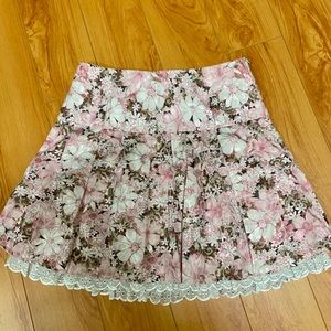 Pink Floral skirt